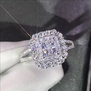 2.57ct Princess Cut Diamonds Rings